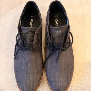 TOMS Men's Dark Gray Oxfords